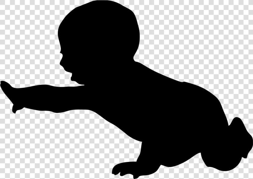 Para Baby Shower Png   Baby Crawling Silhouette Png  Transparent PngTransparent PNG