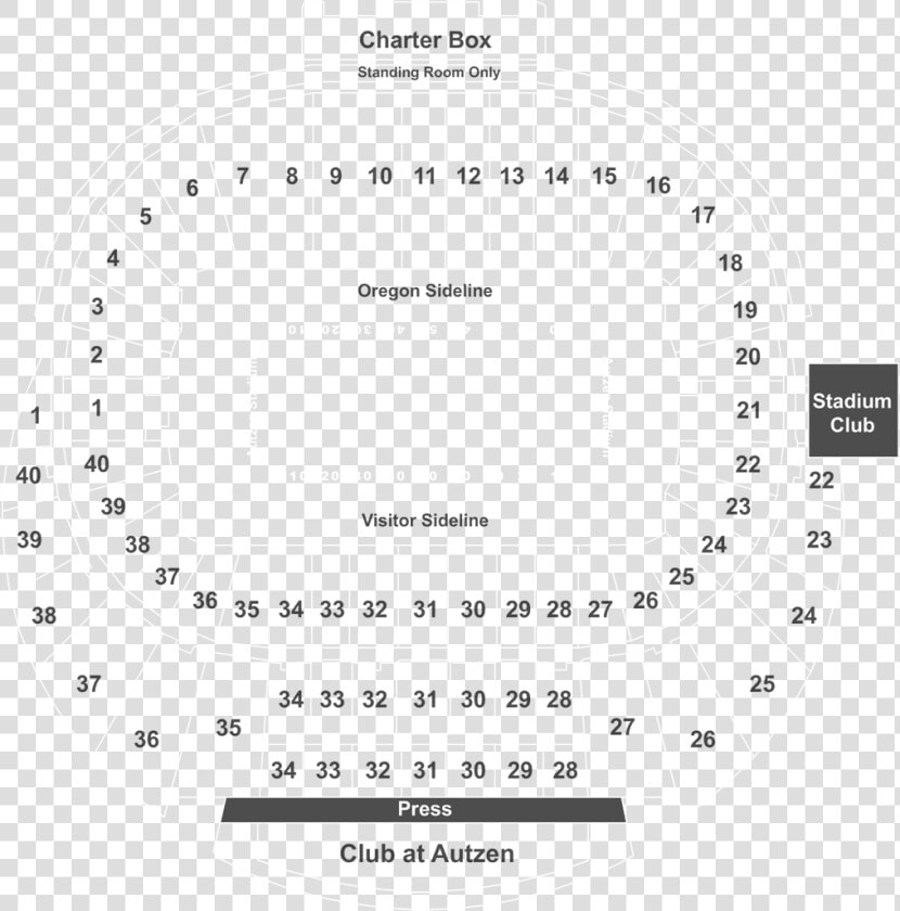 Autzen Stadium Section 25 Row 68  HD Png DownloadTransparent PNG