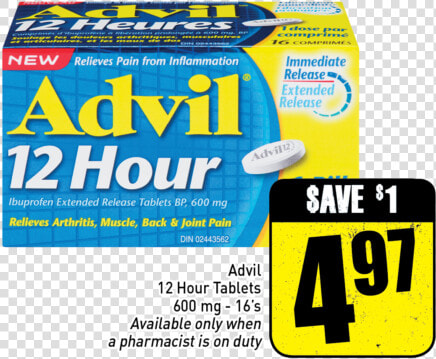 Advil Cold And Sinus  HD Png DownloadTransparent PNG