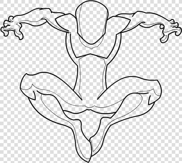 17 Images Of Anime Superhero Template   Drawing Spiderman Poses  HD Png DownloadTransparent PNG