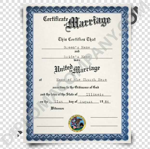 Fake Marriage Certificates   Copy Of Marriage Certificate Ontario  HD Png DownloadTransparent PNG