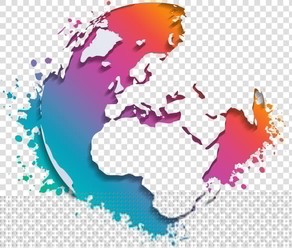 Colourful Globe Png Image   Transparent Background World Globe Png  Png DownloadTransparent PNG