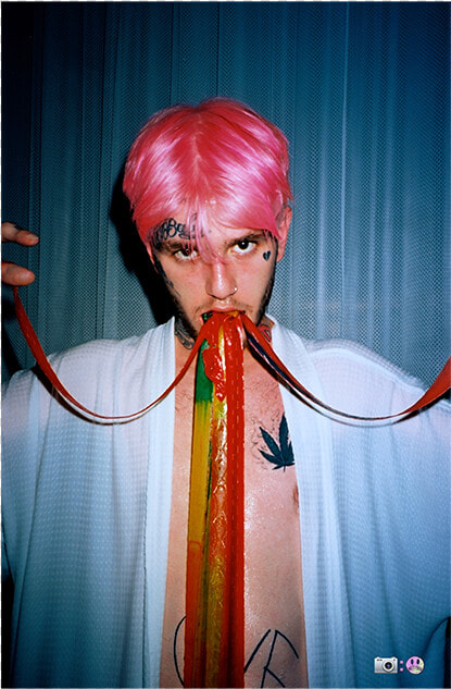 Lil Peep Puke Poster  HD Png DownloadTransparent PNG