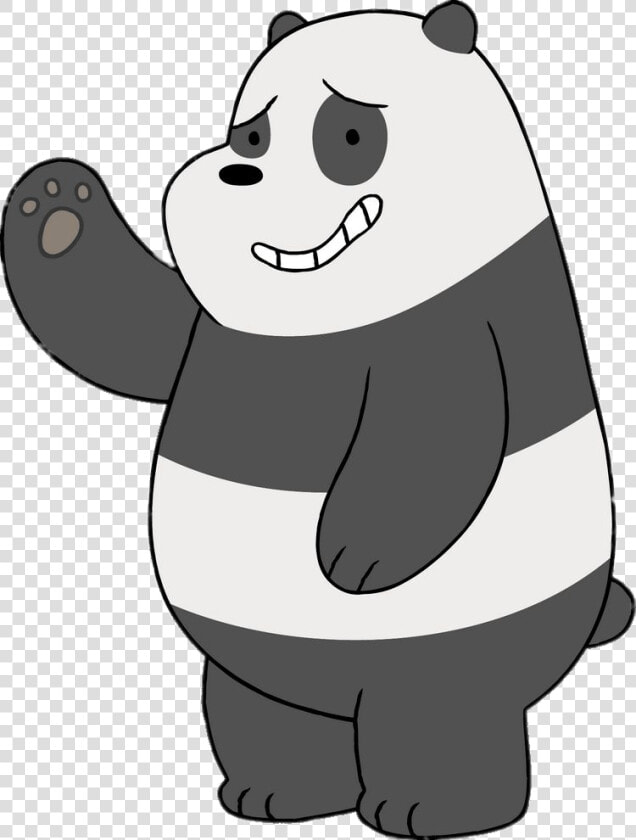 We Bare Bears Panda Waving   Grizz Panda We Bare Bears  HD Png DownloadTransparent PNG