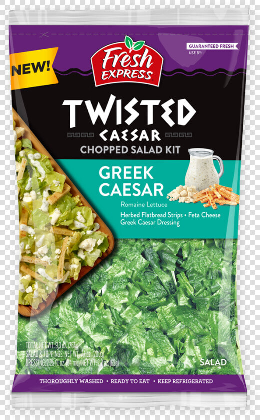 Twisted Greek Caesar Chopped Salad Kit   Fresh Express Chopped Caesar Salad Kit  HD Png DownloadTransparent PNG