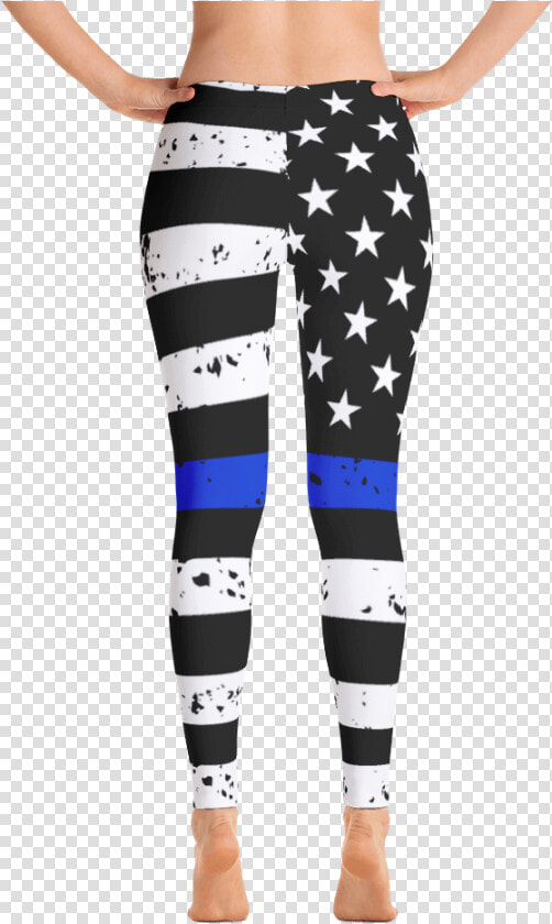 Police Flag Leggings   Red Black And White Leggings  HD Png DownloadTransparent PNG