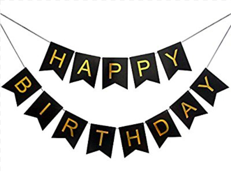 Happy Birthday Banner Clipart Black And White Clip   Happy Birthday Wall Decoration Ideas  HD Png DownloadTransparent PNG