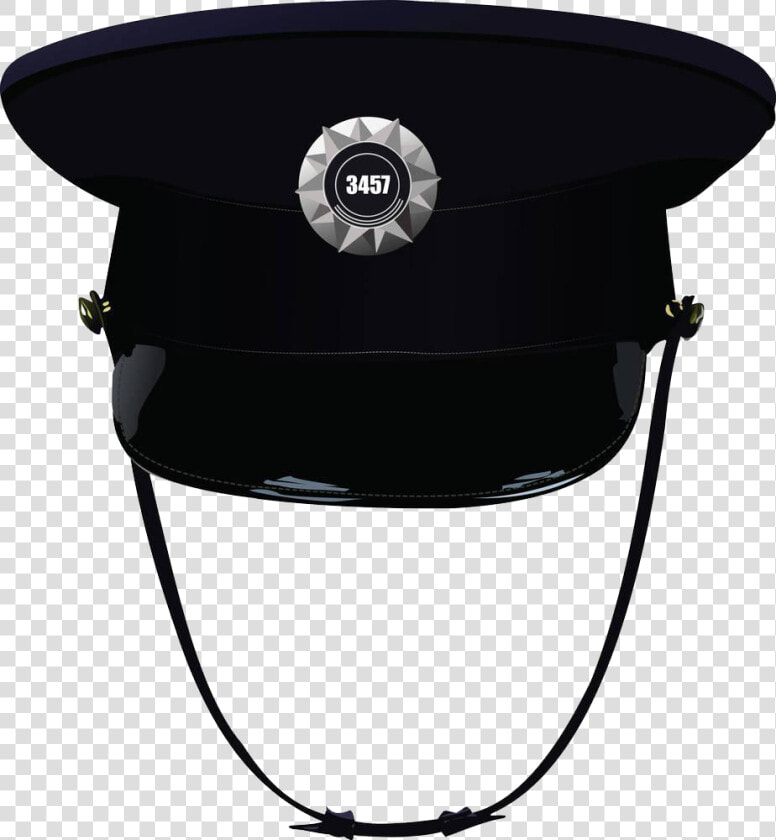 Police Cap Icon   Transparent Background Png Police Captain Cap Transparent  Png DownloadTransparent PNG