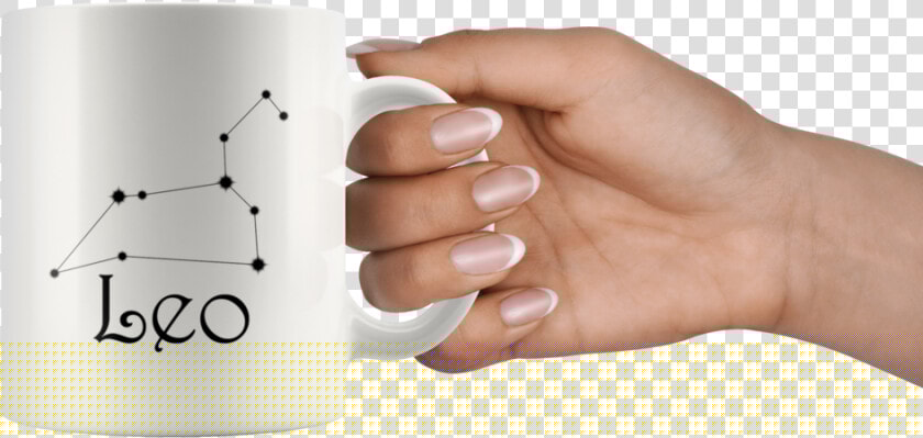 Zodiac Leo Constellation Ceramic Coffee Mug   Coffee Mug Hand Png  Transparent PngTransparent PNG