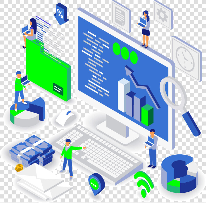 Instagram Direct Message On Computer   Digital Marketing Isometric  HD Png DownloadTransparent PNG