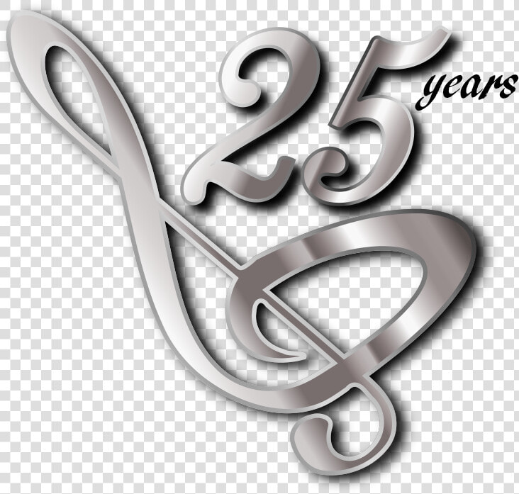 Heart text body Jewelry   25 Years Silver Jubilee  HD Png DownloadTransparent PNG