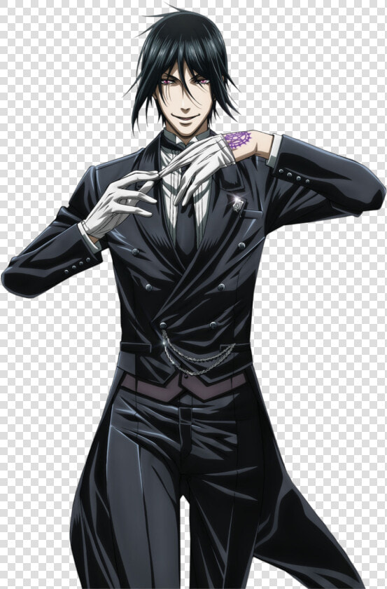 Butler Outfit Sebastian Michaelis   Png Download   Sebastian Black Butler Png  Transparent PngTransparent PNG