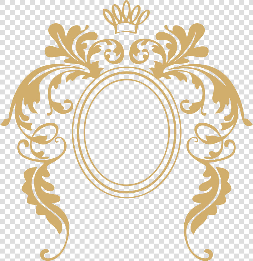 Frame Baroque Ii   Beauty And The Beast Mirror Frame  HD Png DownloadTransparent PNG