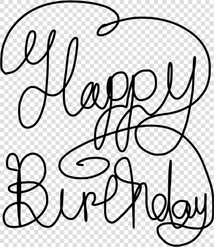 Happy Birthday Text Art Png   Happy Birthday Transparent Text Black  Png DownloadTransparent PNG