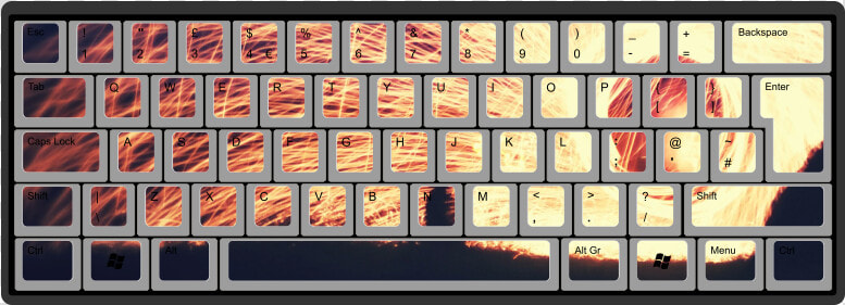 Sparks By Badgerhobbs 62 key Iso Custom Mechanical   Computer Keyboard  HD Png DownloadTransparent PNG