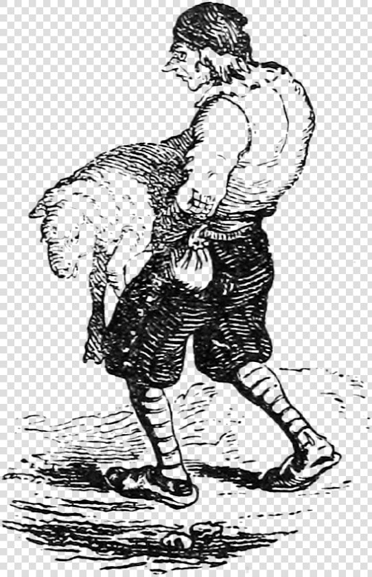 Homme Avec Un Mouton   Illustration  HD Png DownloadTransparent PNG