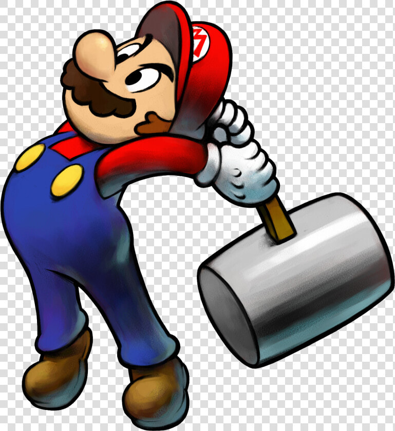 3ds Marioluigissbm Char   Mario And Luigi Hammer  HD Png DownloadTransparent PNG