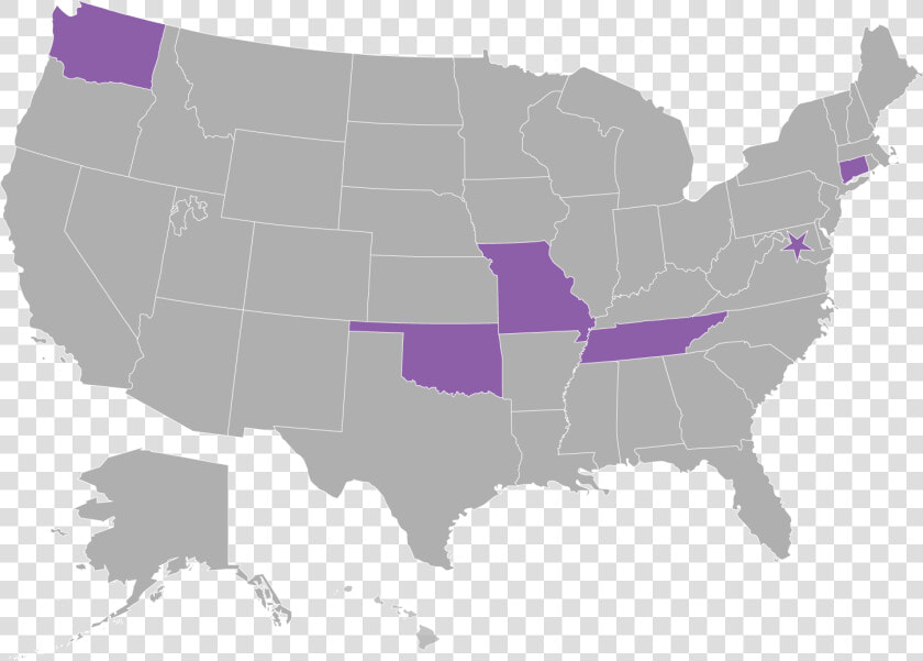 Map Of The United States With The 6 Original Cop States   Natural Gas Us Map  HD Png DownloadTransparent PNG
