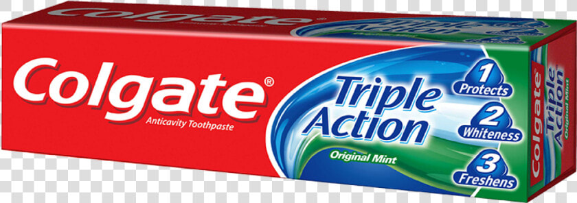 Triple Action Toothpaste Only Toothpaste Maglens Lg   Colgate Toothpaste Triple Action 175g  HD Png DownloadTransparent PNG