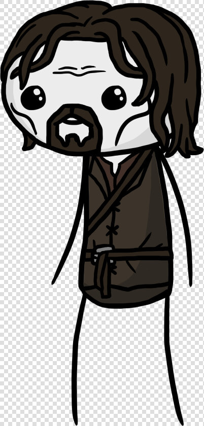 Aragorn From Lord Of The Rings   Cartoon  HD Png DownloadTransparent PNG