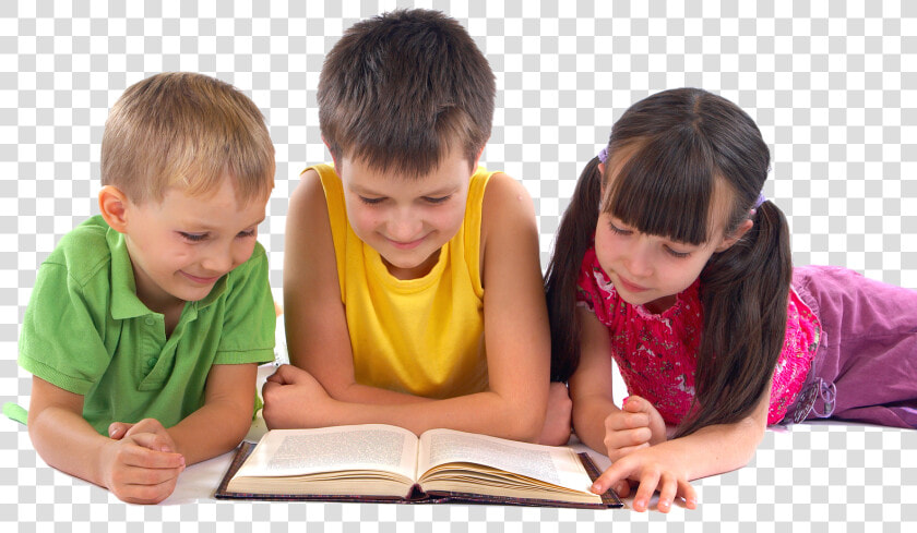 Transparent Children Reading Png   Children Reading A Book  Png DownloadTransparent PNG