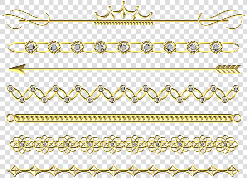 Gold  Divider  Line  Border  Set  Pack  Collection   Dividers And Borders Png  Transparent PngTransparent PNG