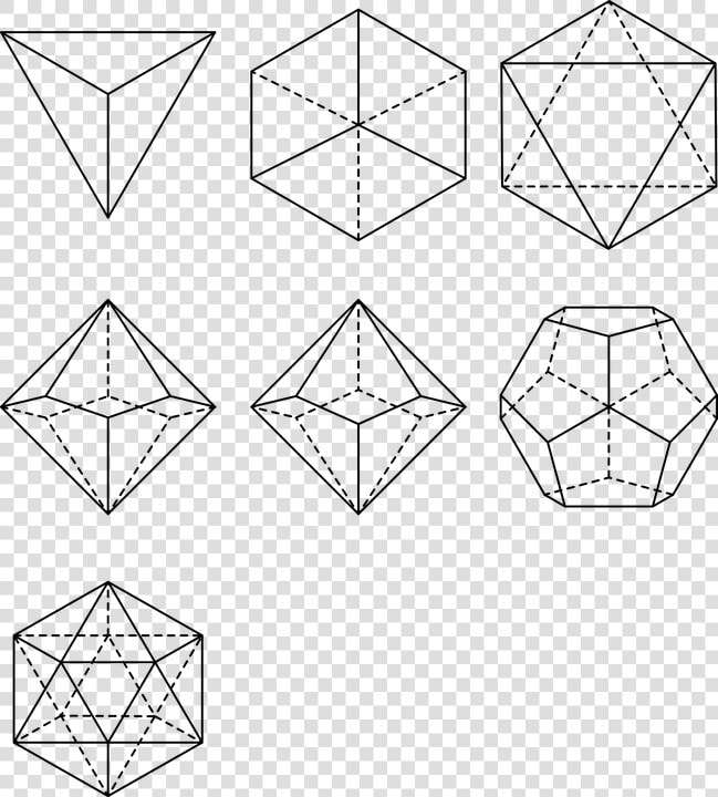 Dice  Platonic Solids  Polyhedral  D4  D6  D12  D10   Polyhedral Dice Vector  HD Png DownloadTransparent PNG