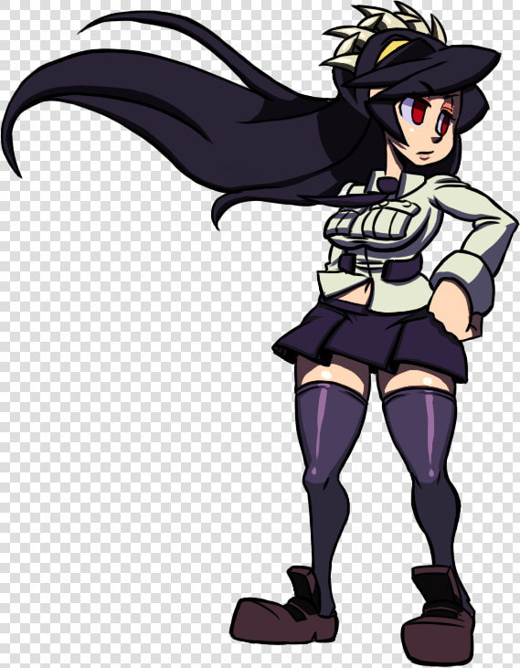 Skullgirls Filia Png   Filia Skullgirls Victory Pose  Transparent PngTransparent PNG
