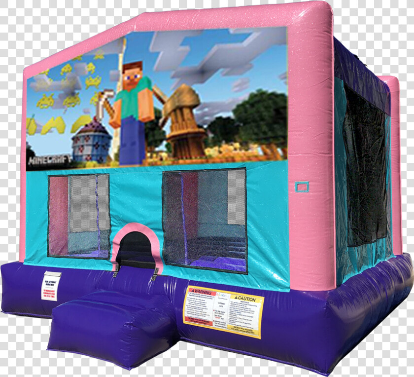Minecraft Bouncer   Pink Edition   Under The Sea Bounce House  HD Png DownloadTransparent PNG