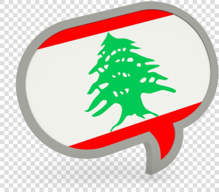 Speech Bubble Icon   Lebanon Flag  HD Png DownloadTransparent PNG