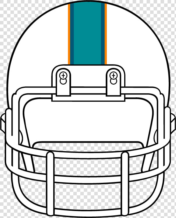 Dolphin Clipart Helmet   Front Football Helmet Clipart  HD Png DownloadTransparent PNG