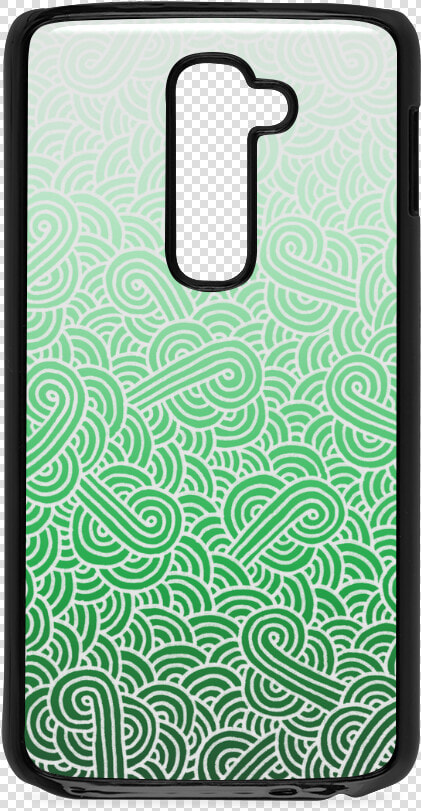 Ombre Green And White Swirls Doodles Hard Case For   Mobile Phone  HD Png DownloadTransparent PNG