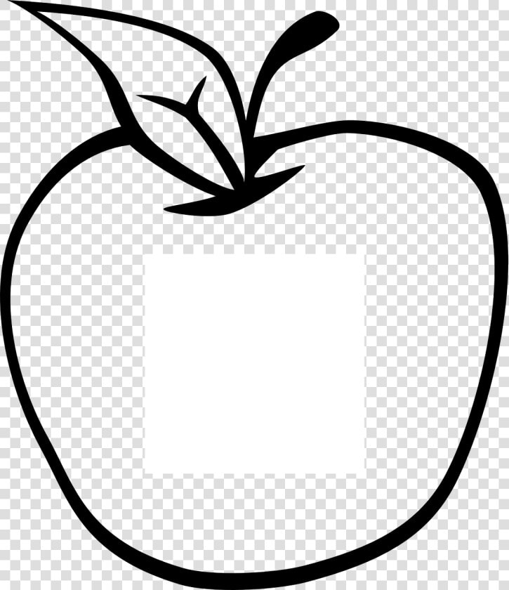 Apple Cliparts   Apple Clipart In Black And White  HD Png DownloadTransparent PNG