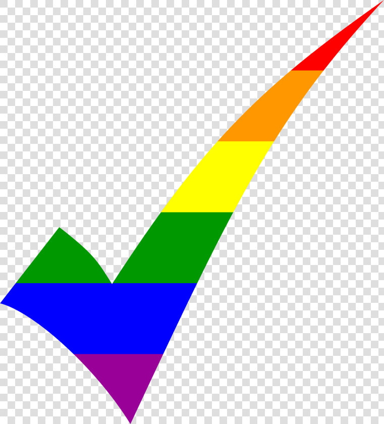 Rainbow Check Vector Clipart Image   Rainbow Check Mark Png  Transparent PngTransparent PNG