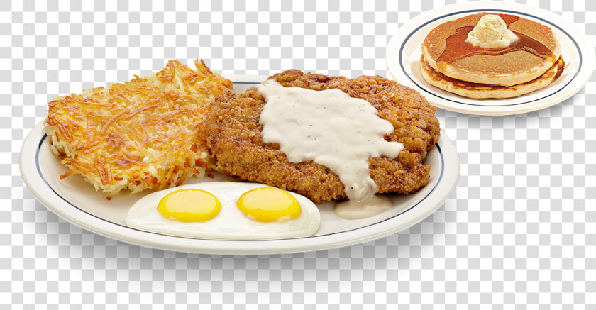 Ihop Country Fried Steak And Eggs   Breakfast Ihop Menu  HD Png DownloadTransparent PNG