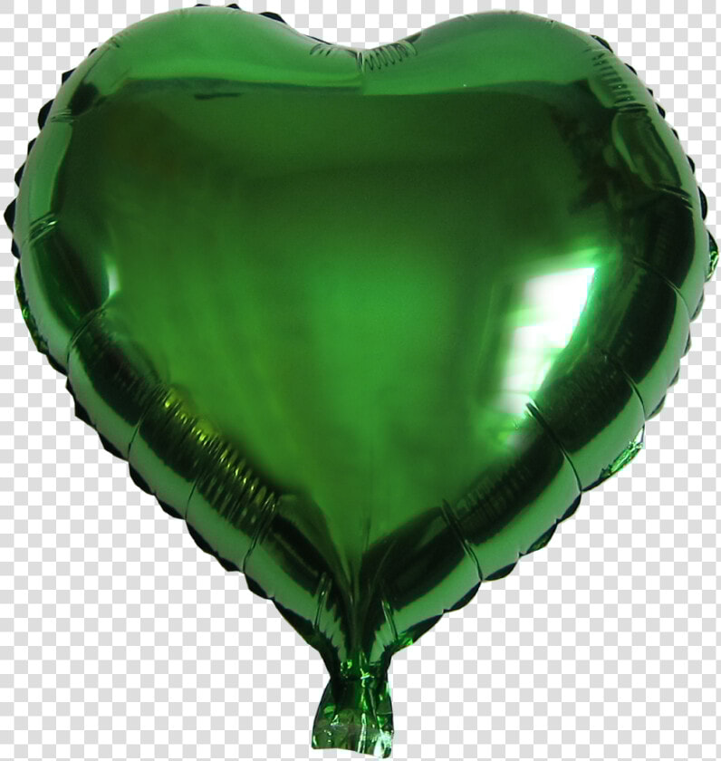 Heart Shape Balloon   Foil Balloon Heart Green  HD Png DownloadTransparent PNG
