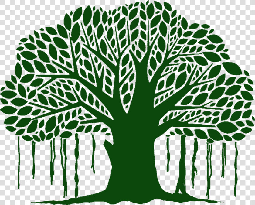 Swing Clipart Banyan Tree   Silhouette Banyan Tree Vector  HD Png DownloadTransparent PNG