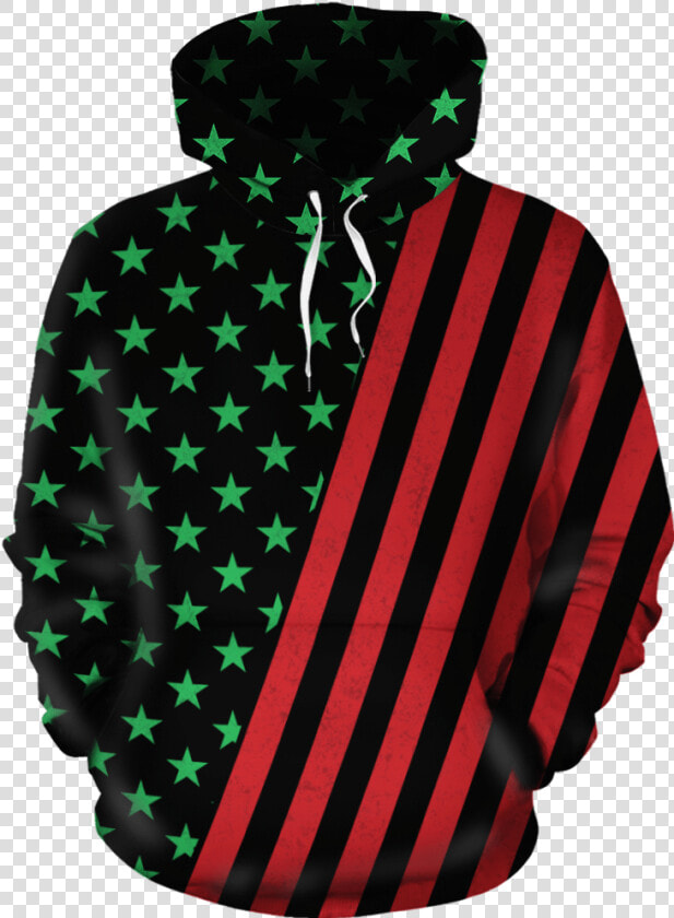 African American Flag All over Hoodie Class   Stock Exchange  HD Png DownloadTransparent PNG