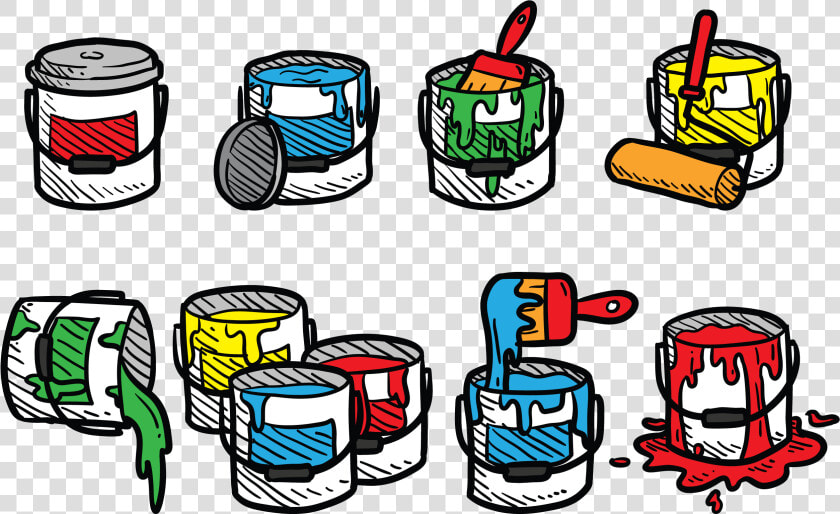 Vector De Iconos De Pote De Pintura  HD Png DownloadTransparent PNG