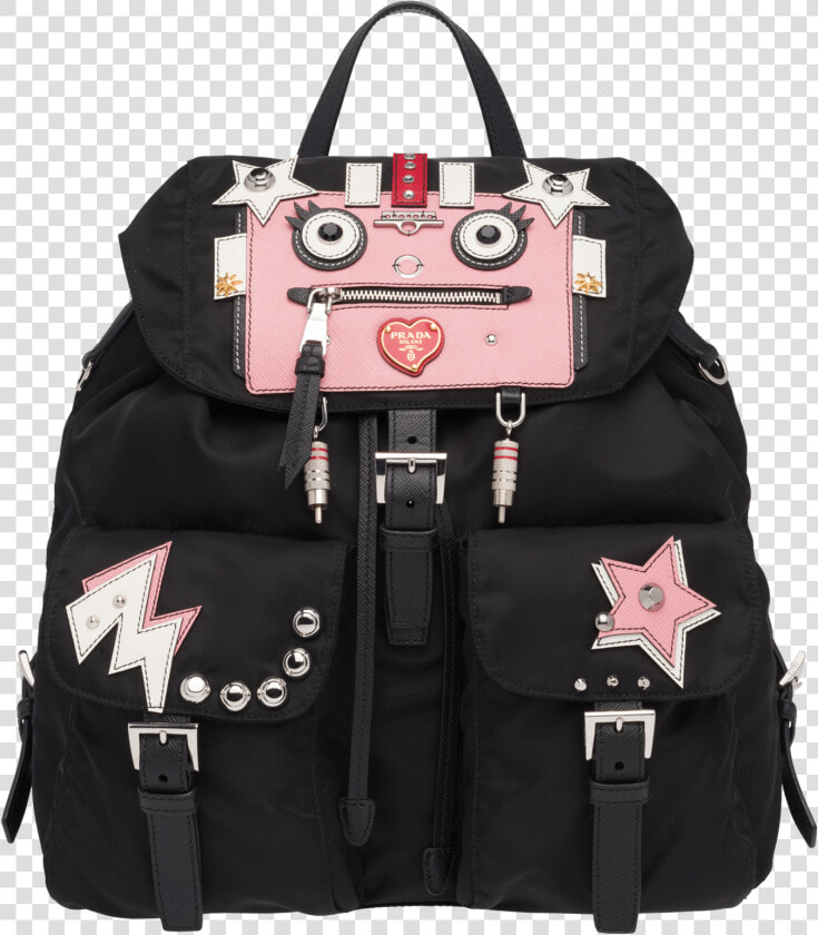 Prada Logo Png   Png Download   Prada Robot Backpack Pink  Transparent PngTransparent PNG