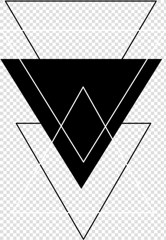 Triangle Black White Png Tumblr Freetoedit   Triangle Black And White  Transparent PngTransparent PNG