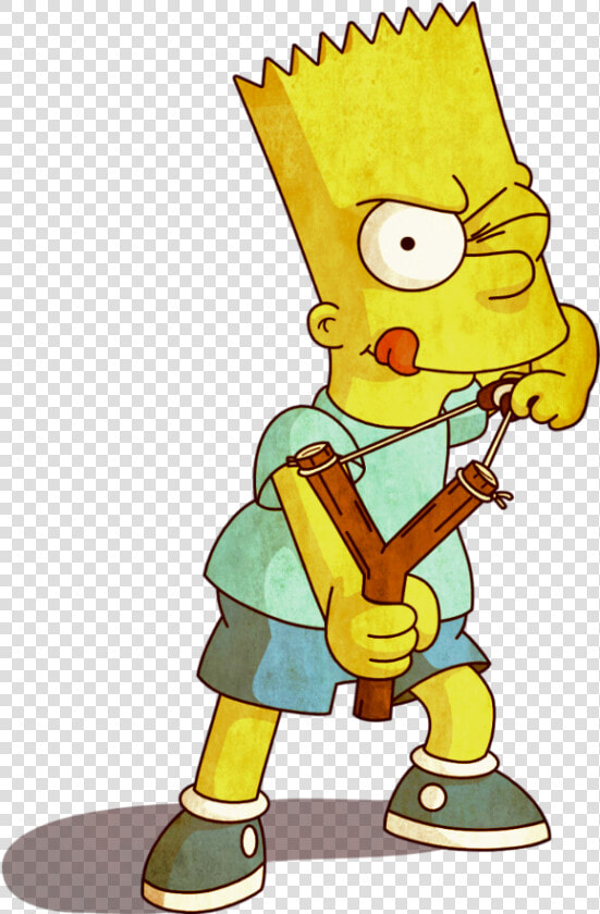 Bartsimpson   Simpsons   Slingshot   Freetoedit   Marge Homer Bart Simpsons  HD Png DownloadTransparent PNG