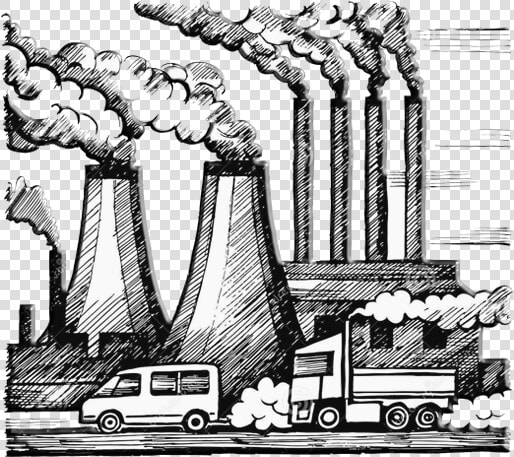Collection Of Free Pollution Drawing Air   Air Pollution Black And White  HD Png DownloadTransparent PNG
