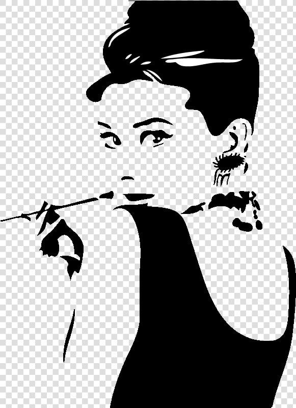 Transparent Audrey Hepburn Png   Audrey Hepburn Art Black And White  Png DownloadTransparent PNG