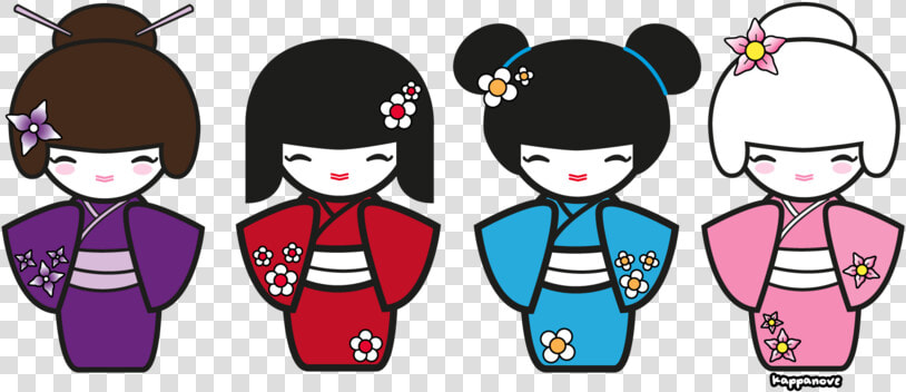 Kokeshi Dolls By Kappanove On Deviantart   Kokeshi Dolls Clip Art  HD Png DownloadTransparent PNG