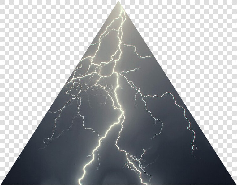  tumblr  sky  lightning  thunderbolt  triangle   Lightning  HD Png DownloadTransparent PNG