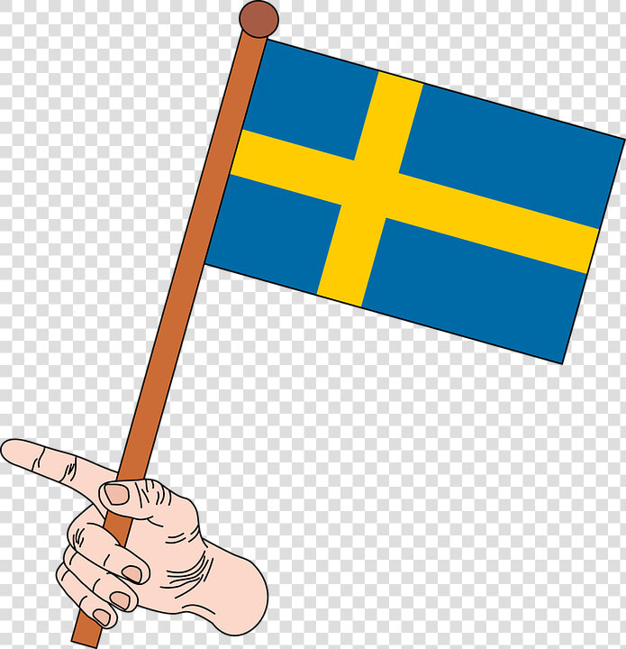 Flag  Flag Of Sweden  Sweden  Crown Flag  Graphics   Paper Swedish Flag  HD Png DownloadTransparent PNG