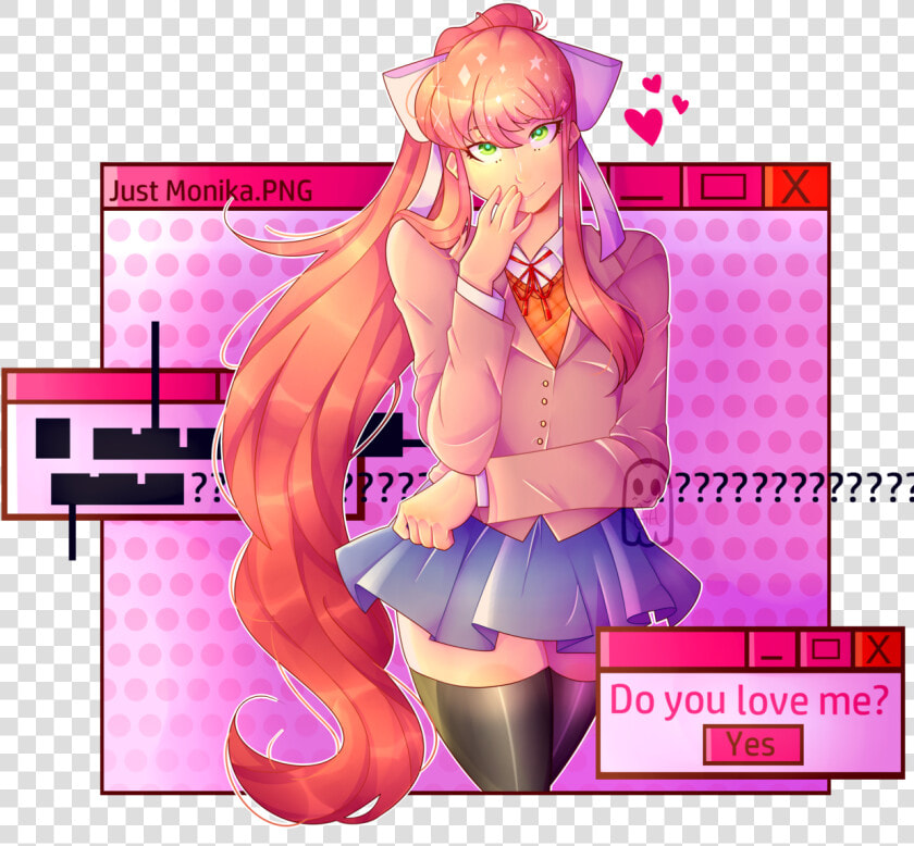 Monika Just Monika Doki Doki  HD Png DownloadTransparent PNG