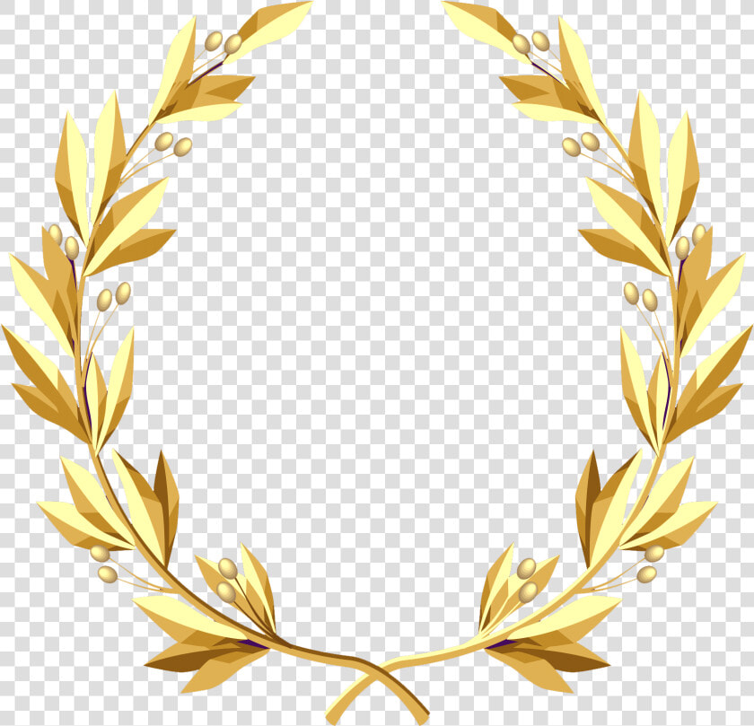 Laurel Wreath Transparent   Gold Laurel Wreath Transparent  HD Png DownloadTransparent PNG