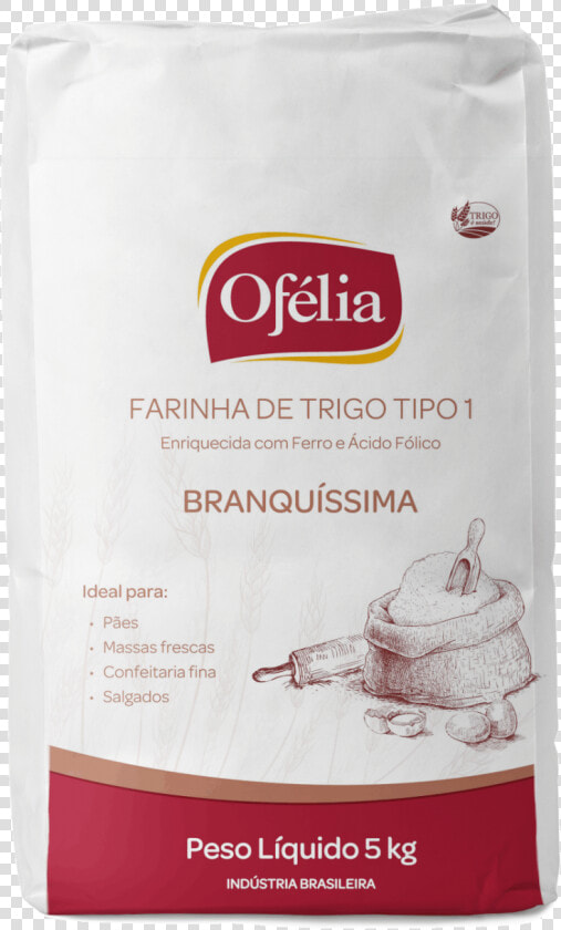 Farinha De Trigo T1 Plus Ofélia 5 Kg   Farinha De Trigo Ofélia  HD Png DownloadTransparent PNG